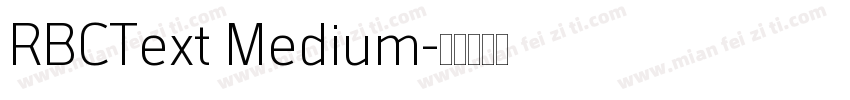 RBCText Medium字体转换